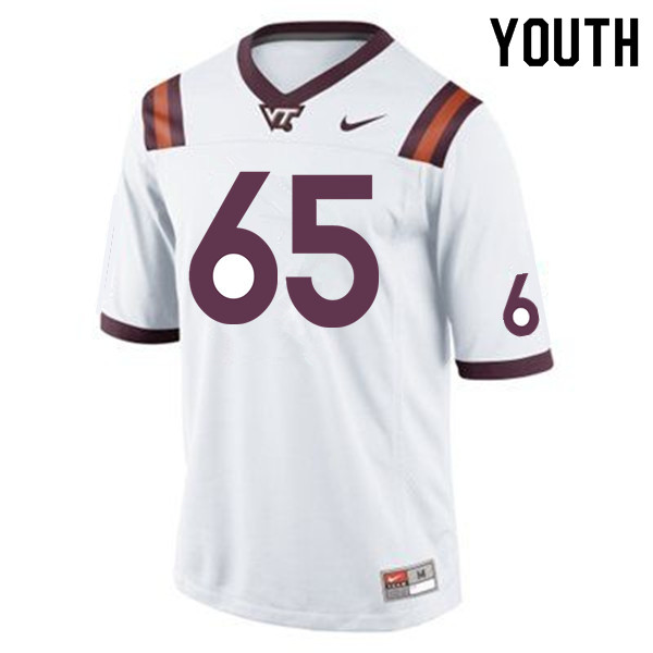 Youth #65 Matt Christ Virginia Tech Hokies College Football Jerseys Sale-Maroon
